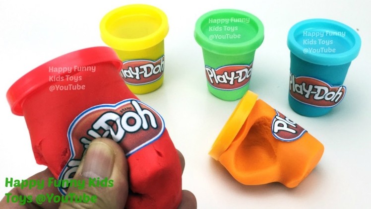 DIY How to Make Play Doh Cans with Play Doh Fun and Creative for Kids and Toddlers