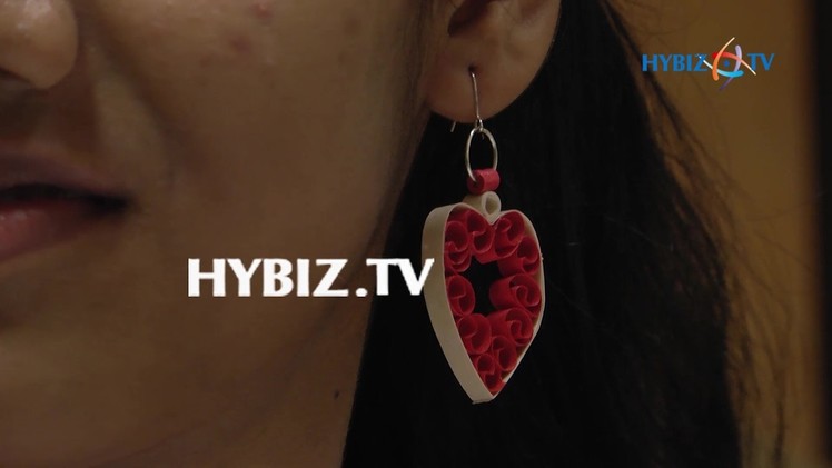 DIY | How to Make Quilling Paper Earring | hybiz