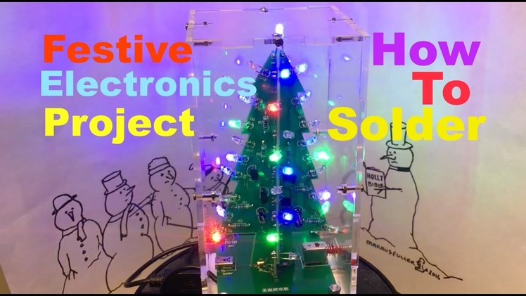 DIY LED festive tree and tips on how to solder components