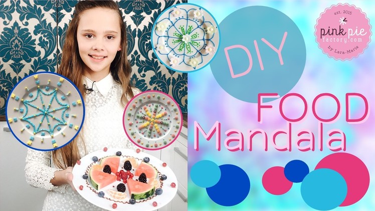 DIY your own FOOD MANDALA | Pink Pie Factory | Lara-Marie | Sprinkles, Candies, Fruits & Edible Glue