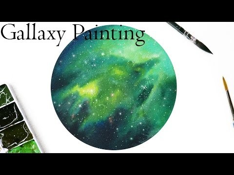 Galaxy Watercolor Painting Tutorial - Speed Painting