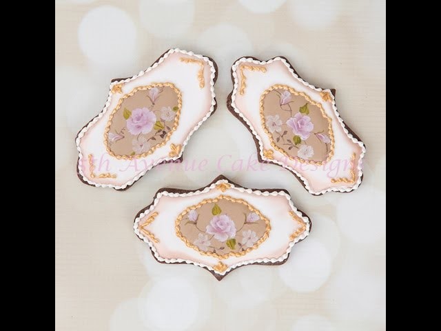 How to Create and Hand Painted  Inspired Vintage Limoges China Rose Cookies
