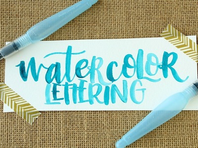 How to Create Watercolor Lettering with a Water Brush