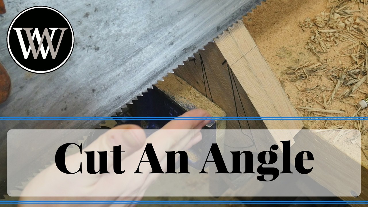 How To Cut An Angle With A Hand Saw Hand Tool Woodworking Skill