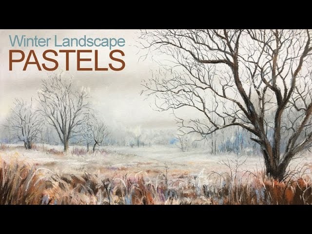How To Draw a Winter Landscape - Pastel Lesson