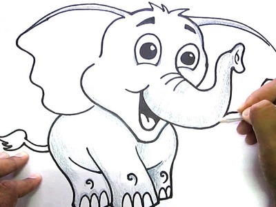 How to draw Cute Elephant