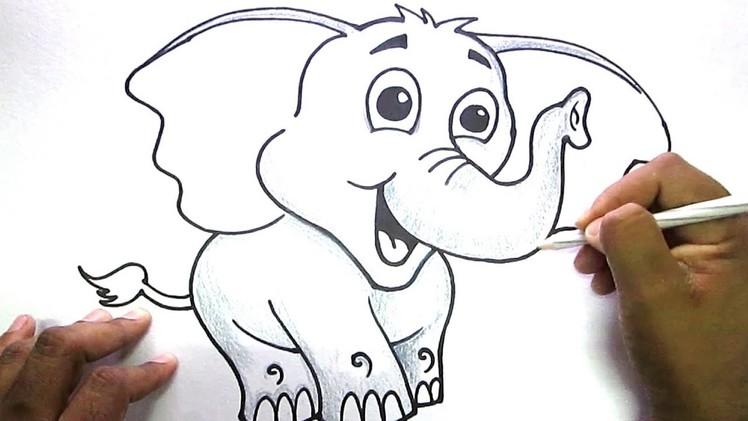 How to draw Cute Elephant