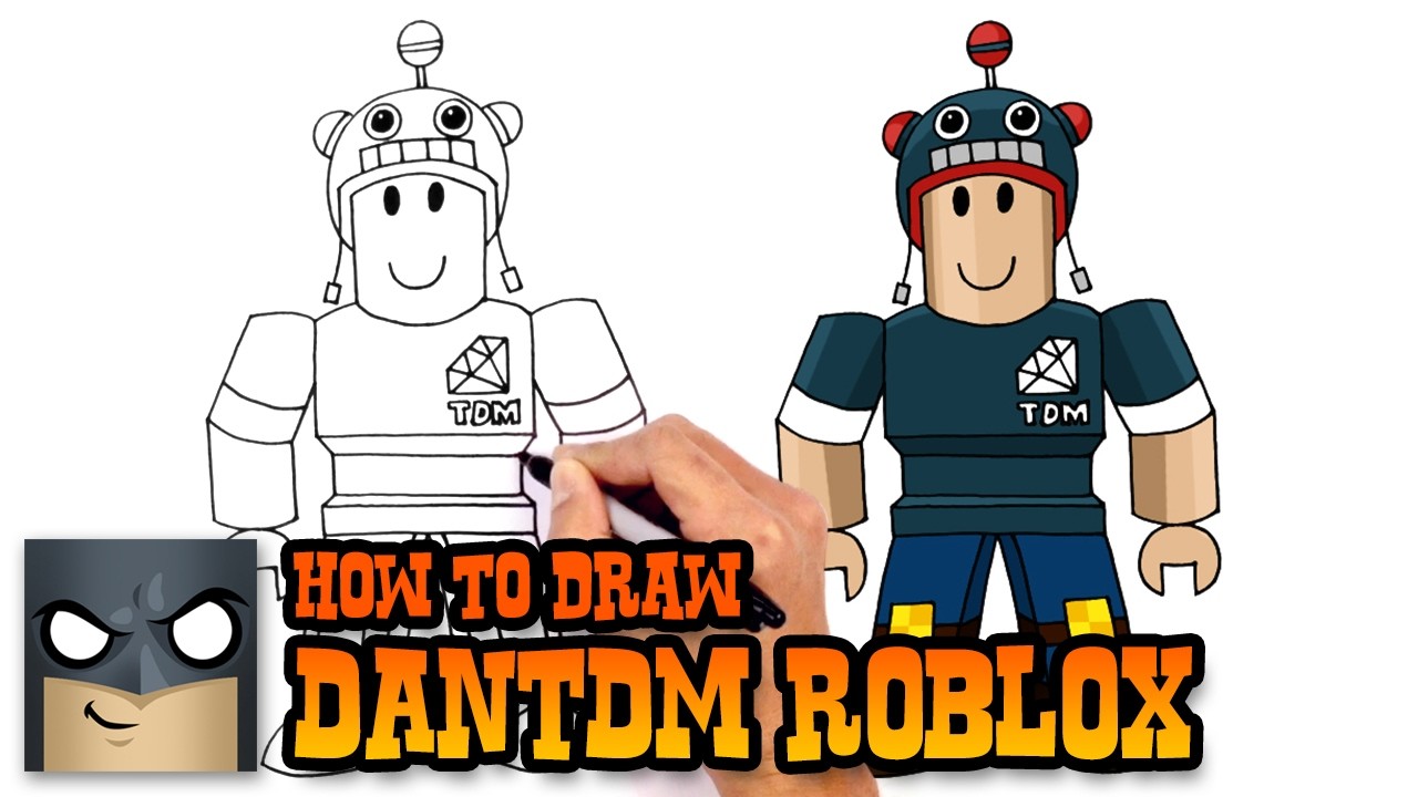 How To Draw Dantdm Roblox - roblox w dantdm