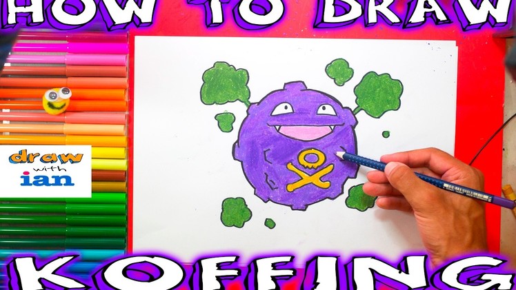 How to Draw Koffing - How to Draw Pokemon