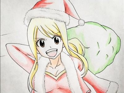 How to draw Santa Lucy (Fairy Tail)