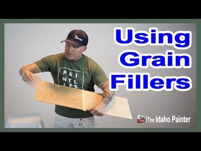 How To Fill Grain In Wood.  OAK Kitchen Cabinet Makeover.