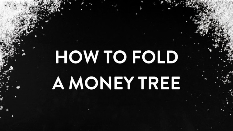How to Fold A Money Christmas Tree
