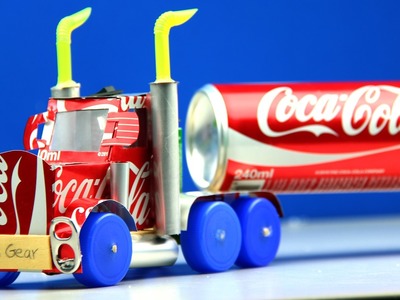 How to Make a Coca-Cola Truck with DC motor - Awesome Coca-Cola Truck