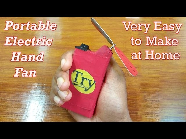 How to Make a Easy Electric Hand Fan at Home