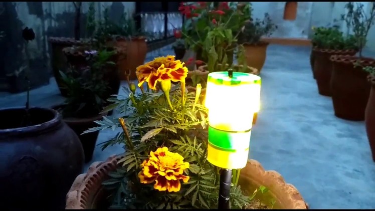 How to make a garden led lamp beautiful and decoration