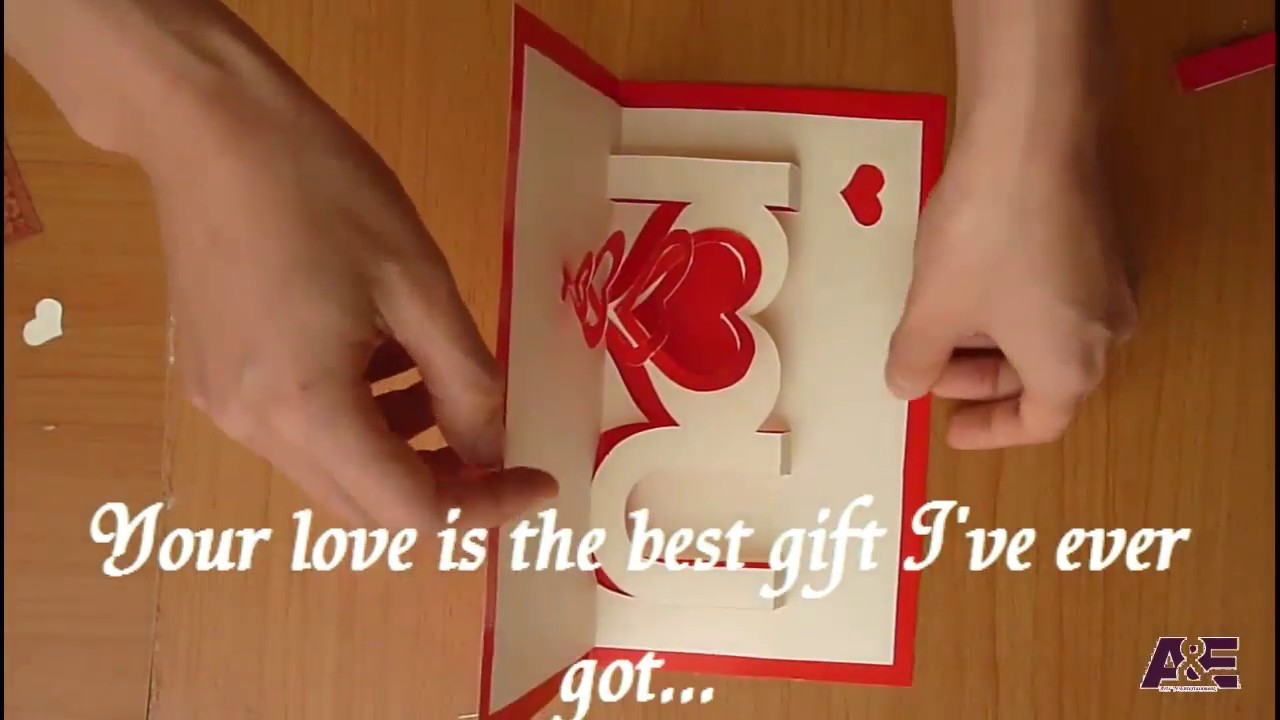 How To Make A I Love You Pop Up Card Valentines Day Pop Up Card Tutorial Free Template