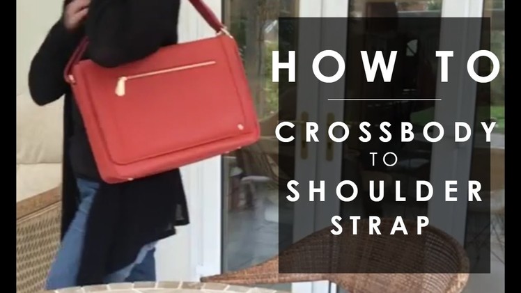 How to make a long handbag strap shorter. crossbody to shoulder strap - Jennifer Hamley