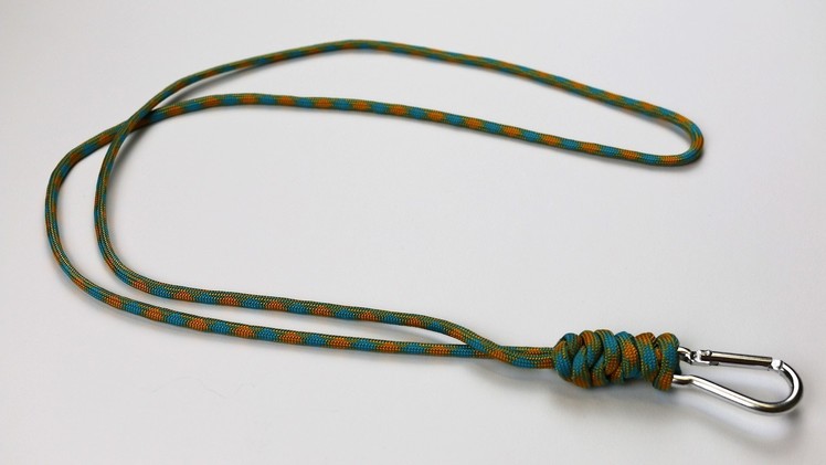 How to make a snake knot paracord lanyard tutorial