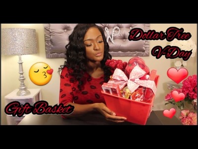How to make a Valentine's day ❤ Gift Basket | ALL DOLLAR TREE ITEMS ❤ | GIFT IDEAS UNDER $20!!!