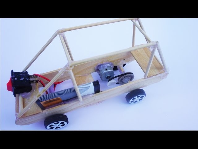 How To Make An Electric Toy Car DIY - Power Tractor Easy Homemade
