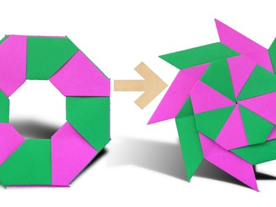 How To Make an Origami Transforming Ninja Star Step by Step | Paper Ninja Star | Origami VTL