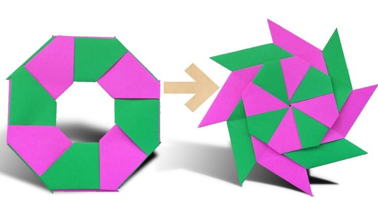 How To Make an Origami Transforming Ninja Star Step by Step | Paper Ninja Star | Origami VTL