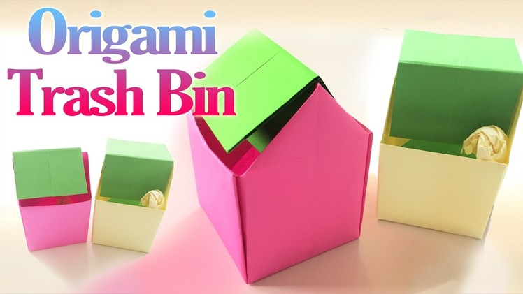 How to Make an Origami Trash Bin Step by Step | Paper Trash Bin Tutorial | Origami VTL