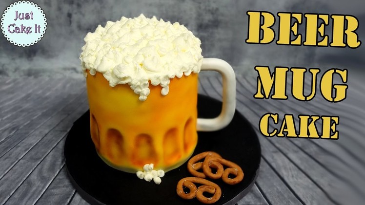 How to make beer mug 3d cake!