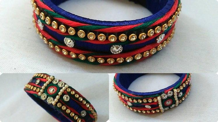 How to make BRIDAL silk thread bangles. !!