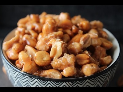 How To Make Crispy Caramel Covered Salt Roasted Peanuts - By One Kitchen Episode 682