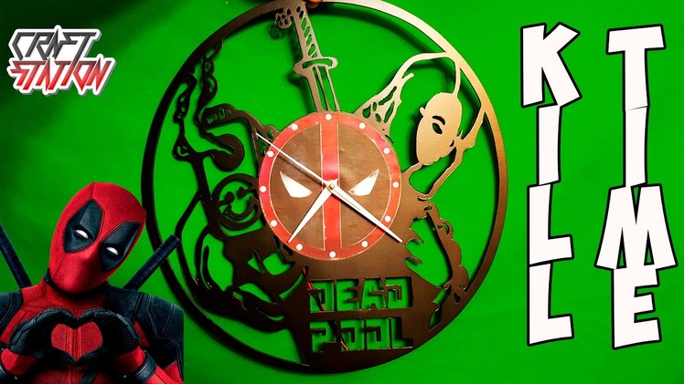 How to make DEADPOOL CLOCK DIY with templates