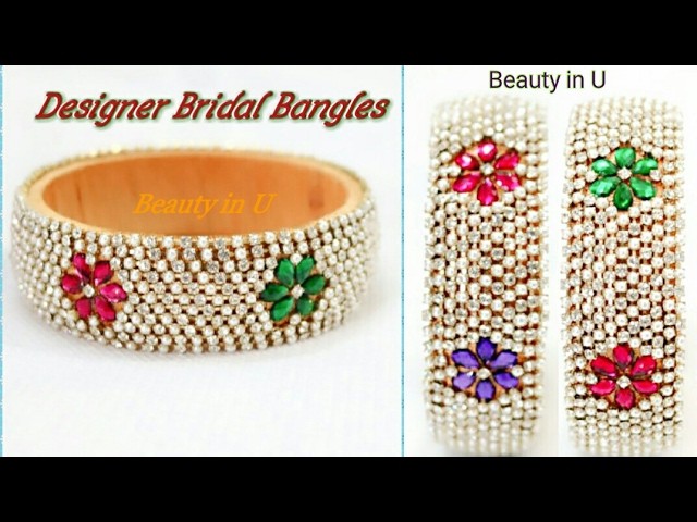 How to make Designer Bridal Bangles at Home | Silk Thread Bridal Bangles| Tutorial