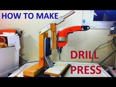 How to make drill press stand homemade using  monitor stand step by step with strategic ideas
