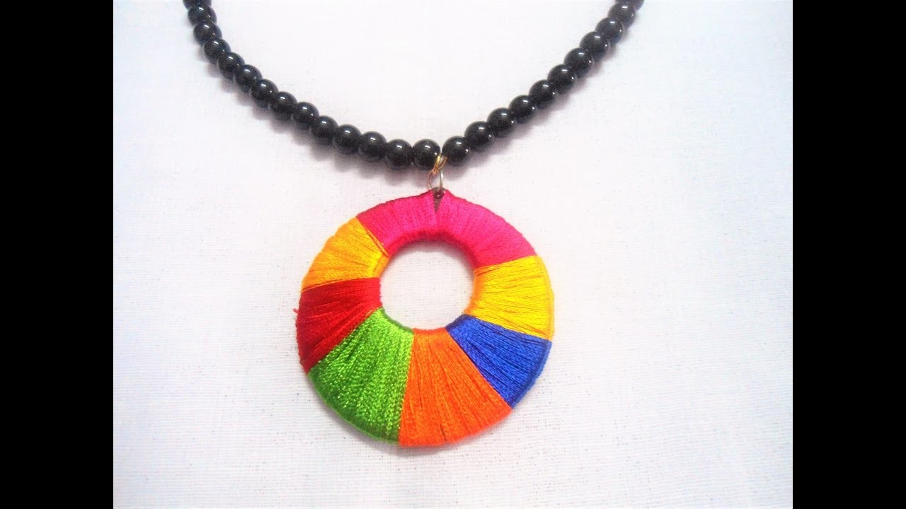 how to make necklace with silk thread