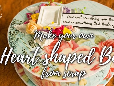 How to make heart shaped box out of empty tape rolls. Valentine Craft Idea