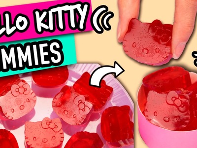 How to make Hello Kitty Gummies with jello | Valentine's Day Gift Ideas DIY | The Cat Crafts