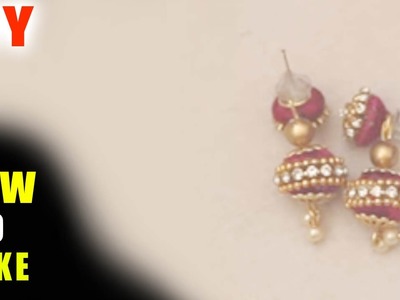 How to make jhumkas with silk thread EASY STEP BY STEP | zooltv