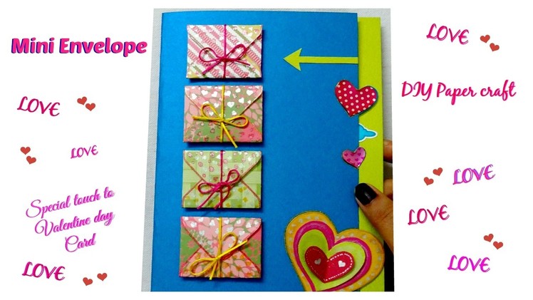 How to make mini envelope for valentine day