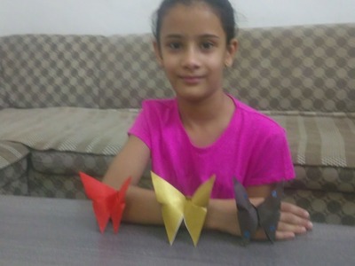 How to make Origami Butterfly School competition Zydus School