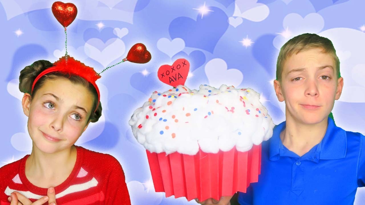 ❤️ How To Make Quick Easy GIANT Cupcake Valentines Box Easy Kids Crafts With Guide Princess Ava