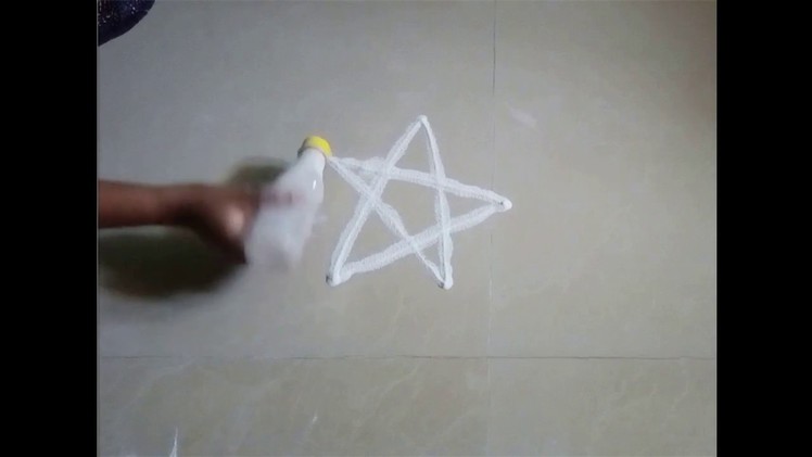 How to make Rangoli pen with waste Bottle