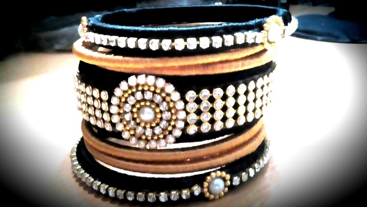 How to make silk thread bangles at home.with old bangles