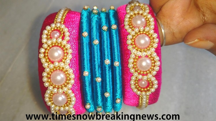 How to make silk thread bangles at home,indian silk thread bangles,bridal silk thread bangles making