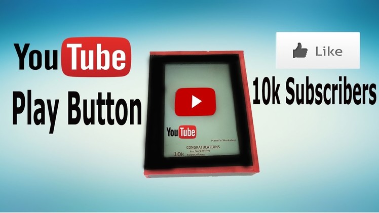 ✅how to make  YOUTUBE PLAY BUTTON ||DIY||