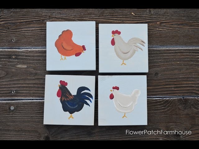 How to Paint Hens and Roosters