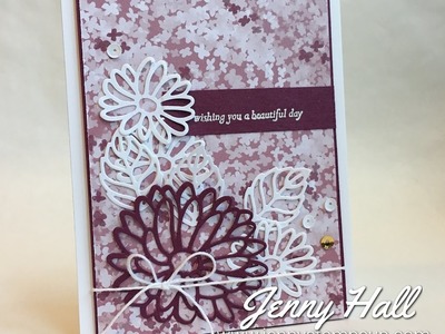How to use Stylish Stems Framelits using Stampin Up products with Jenny Hall