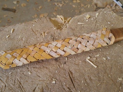 How To Weave A Complex Birch Bark Knife Sheath