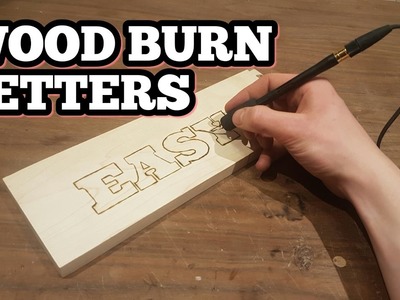How To Wood Burn Letters