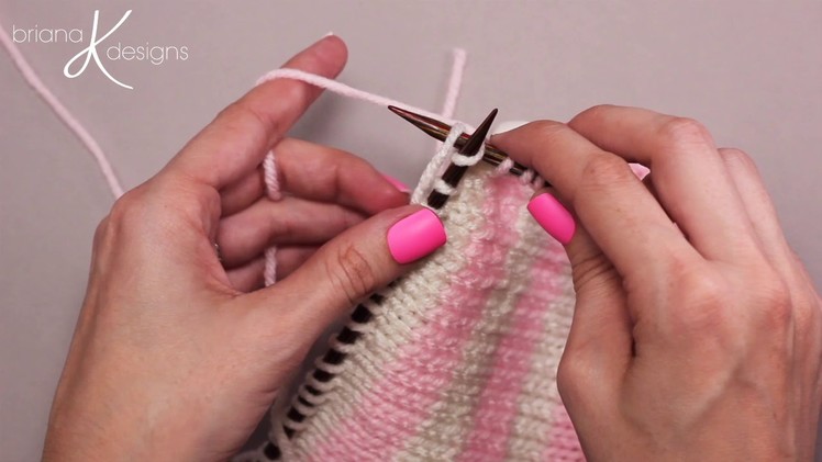 Knitting In Ends As You Go