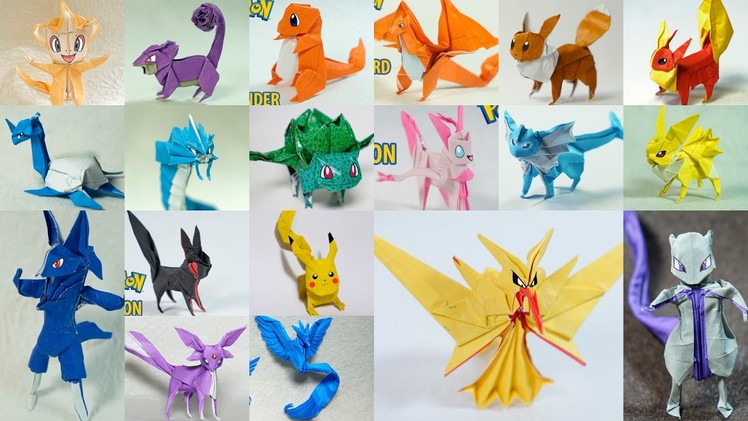 Origami Pokemon Compilation - All Pokemon Timelapse by Henry Pham & Paper PH2